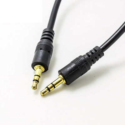 Connecteurs audio de fil de câbles audio noirs d'OD 4,0 30m poids du commerce