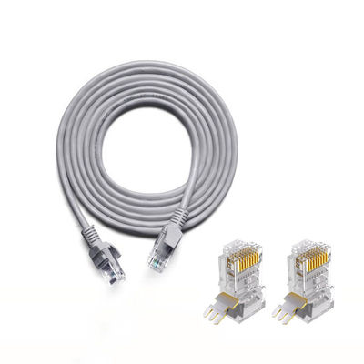 8 le câble Ethernet Mylar du noyau 2m Cat5e UTP s'est en spirale enveloppé