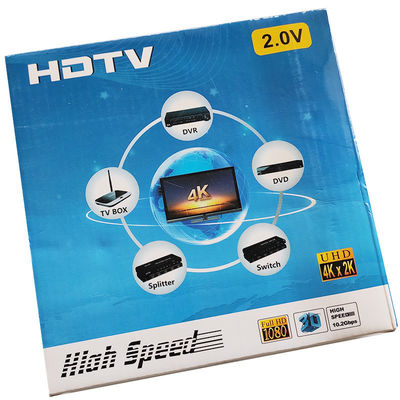 L'affichage à cristaux liquides de ccc PS4 10m surveillent le câble plat de TVHD HDMI