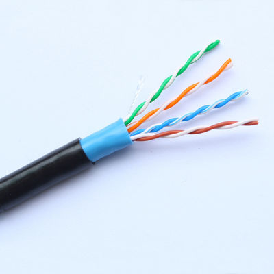 Câble Ethernet imperméable extérieur de RoHS Cat5e de câble Ethernet de CCA Cat5e UTP