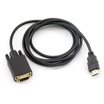 HDMI à l'ordinateur portable de l'adaptateur 1.8m de VGA HD au câble de convertisseur de projecteur