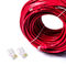 Norme rouge de norme ANSI de la corde de correction de PVC 250Mbps Cat6 23AWG 4P