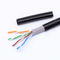 Lan Cable 4 paires UTP Cat5e câblent la couleur extérieure de double PE à grande vitesse adaptée aux besoins du client