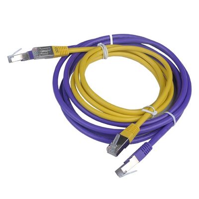 Câble Ethernet adapté aux besoins du client du noyau Cat6 STP de la corde de correction Cat6 de 1m 8
