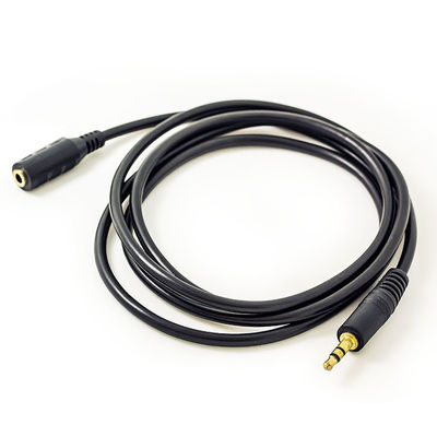 Mâle de câble de haut-parleur de CCS 3.5mm RCA au câble d'extension femelle d'écouteur