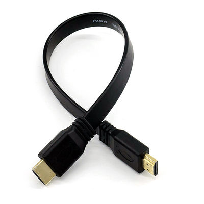1,4 câble plat du moniteur HDMI d'ordinateur de version avec la veste de PVC