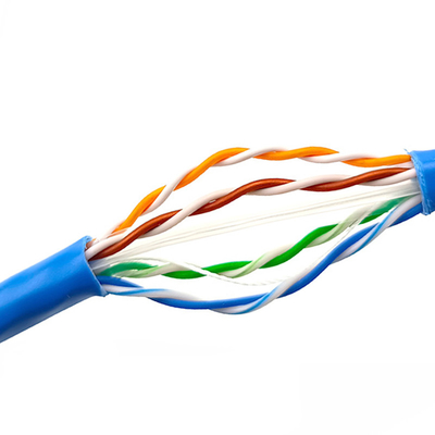 Veste de PVC de câble de réseau de Gigabit Ethernet Cat6 LAN Cable 23AWG UTP