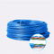 Câble bleu 24AWG de mise en réseau de CU de câble LAN d'Ethernet d'OEM 100m cat5e puisqu'utp de cat5e